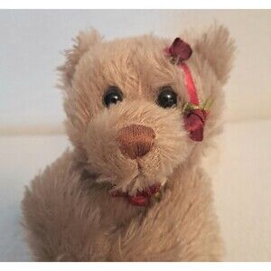 First & Main Plush Teddy Bear Toy Angel Huggums Collectible 1302 6” Rose Wings